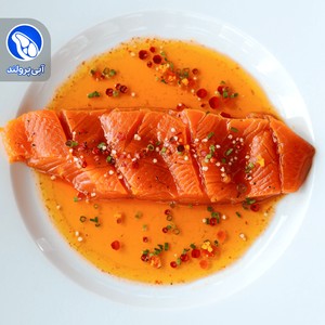 فیله ماهی قزل‌آلا کبابی تندوری