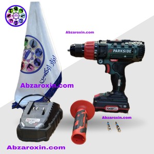 دریل شارژی ۲۰ ولت چکشی اصلی پارکساید(سه نظام فلزی) مدل Parkside PSBSA 20-Li B2