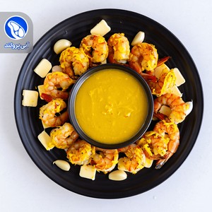 میگو کبابی سیر و کره