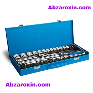 جعبه بکس 60 پارچه 1/2 و 1/4 درایو شش پر نووا مدل 7016