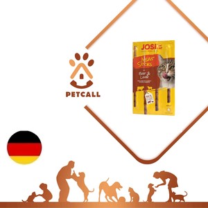 تشویقی مدادی جوسرا گربه طعم بره و گاو (JosiCat Meat Sticks with Beef & Lamb)