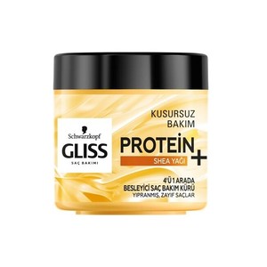 ماسک مو گلیس حاوی پروتئین و روغن شیا مناسب مو ضعیف و آسیب دیده 400 میل