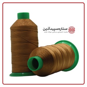 نخ دوخت پلی دوراک ترکیه قهوهای عسلی کد 18606 سایز 6