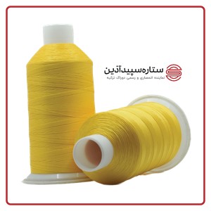 نخ دوخت پلی دوراک ترکیه زرد کد 18605 سایز 4