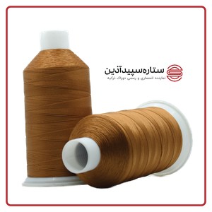 نخ دوخت پلی دوراک ترکیه قهوه‌ای عسلی کد 18606 سایز 4