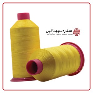 نخ دوخت پلی دوراک ترکیه زرد کد 18605 سایز 2