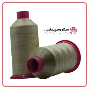 نخ دوخت پلی دوراک ترکیه کرم روشن کد 9296 سایز 2