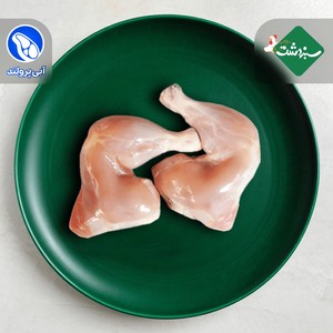 ران مرغ بدون پوست سبز