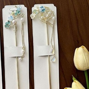 کانزاشی کره ای طرح قلب و شکوفه های آبی آویزدار