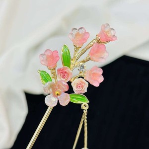 کانزاشی فلزی مجلسی خوشه گل آویزدار