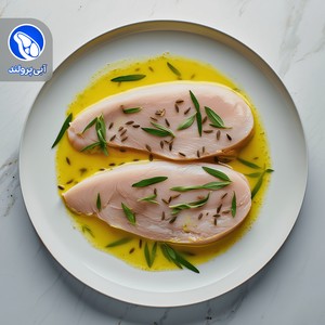 استیک سینه مرغ با زیره و ترخون مراکشی