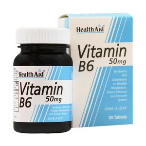 قرص ویتامین B6 50 میلی گرم هلث اید 30 عدد