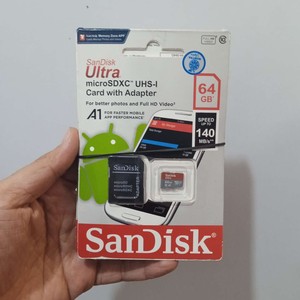 کارت حافظه MicroSDXC سن دیسک مدل Ultra ظرفیت 64 گیگابایت –سرعت 140MB
