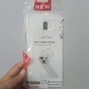 قاب بی رنگ محافظ لنز دار ایربگ دار Samsung  J6 plus