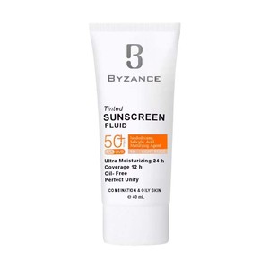 فلوئید ضد آفتاب رنگی بیزانس SPF50 شماره 10 رنگ بژ روشن حجم 40 میل