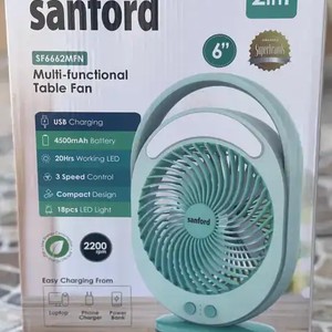 پنکه شارژی رومیزی سانفورد مدل SF6662MFN