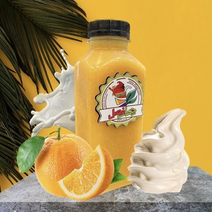 آب پرتقال بستنی