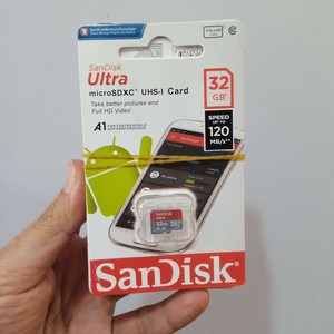 کارت حافظه MicroSD سن دیسک مدل Ultra ظرفیت 32 گیگابایت –سرعت 120MB