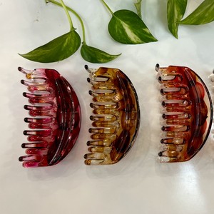 کلیپس روزانه زنانه وارداتی بزرگ شیشه ای براق