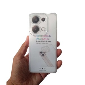 کاور(قاب) بی رنگ محافظ لنز دار ایربگ دار گوشی شیائومی Note 13 pro 4G/ Poco M6 Pro 4G /Note 14s