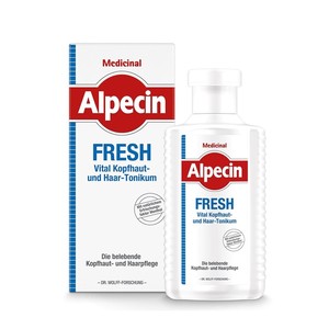 تونیک مراقبت مو و پوست سر چرب آلپسین Alpecin مدل Fresh حجم 200 میل