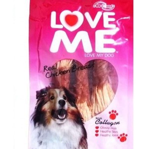 تشویقی سگ لاومی مرغ مدل هویچی Real Chicken Breast + Collagen