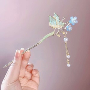 گیره مو زنانه زایا مدل کانزاشی گل و پروانه