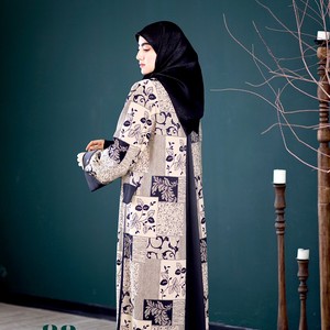 عبا ژاکارد ابریشم طلا