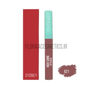رژ لب مایع براق سیدنی لیپ گلاس ۲۴ ساعته شماره ۶۲۱ حجم ۶.۵ میل