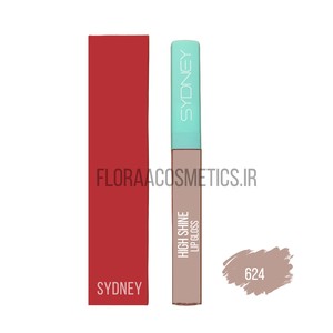 رژ لب مایع براق سیدنی لیپ گلاس ۲۴ ساعته شماره ۶۲۴ حجم ۶.۵ میل