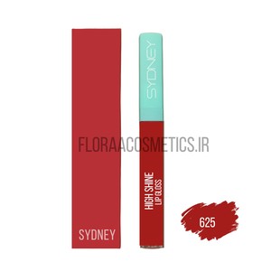 رژ لب مایع براق سیدنی لیپ گلاس ۲۴ ساعته شماره ۶۲۵ حجم ۶.۵ میل