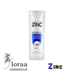 شامپو ضد شوره مو زینک مدل CLEAN ACTIVE حجم 340 میل