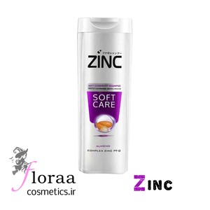 شامپو نرم و صاف کننده مو زینک مدل SOFT CARE حجم 340 میل