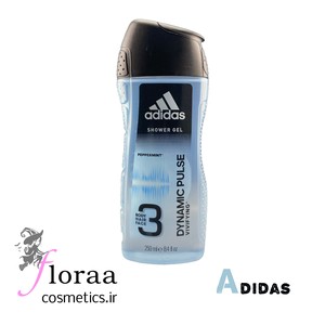 شامپو سه کاره مو بدن صورت آدیداس adidas مدل Adipure مردانه حجم 250 میل