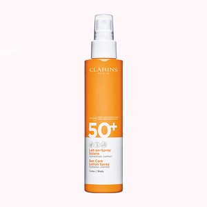 اسپری لوسیون ضد آفتاب بدن کلارنس SPF 50 حجم 150 میل
