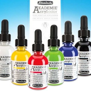 اشمینک جوهر رنگی آکریلیک مایع سری آکادمی 50 میلی ( Schmincke - Akademie Acrylic Colour INK)