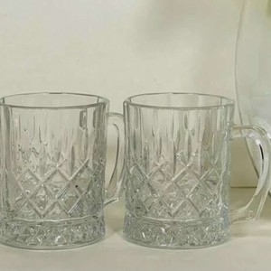 لیوان دسته دار  بلور زنگان مدل روما( 6عددی )