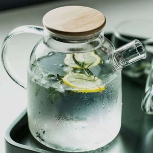 قوری پیرکس 1500میل درب بامبو