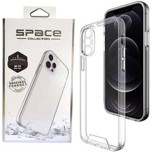 قاب شیشه ای  space tpu بی رنگ آیفون x,xs