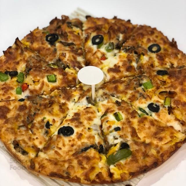 پیتزا قارچ گوشت تک نفره